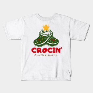 Crocin' Around The Christmas Tree Kids T-Shirt